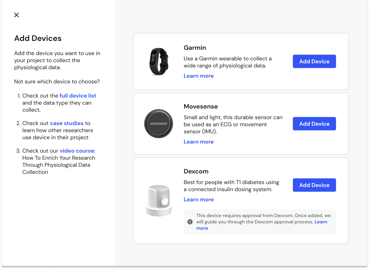 Set Up: Add a Device to Your Project