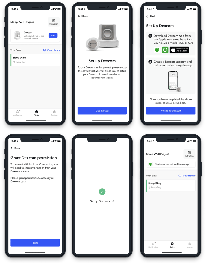 dexcom participant app