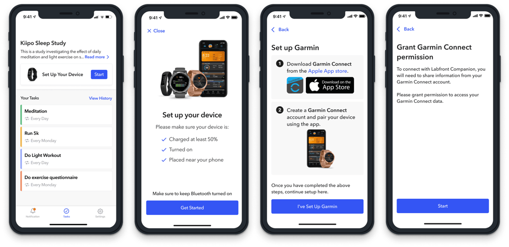 Guide for Participant Onboarding Using Garmin Connect and Labfront ...