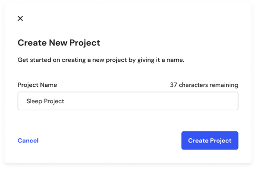 create new project