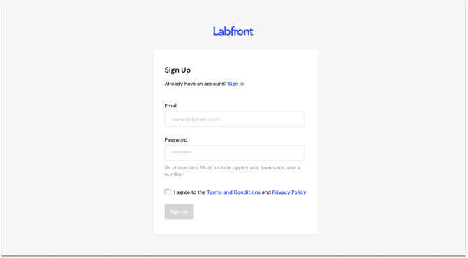 Sign Up